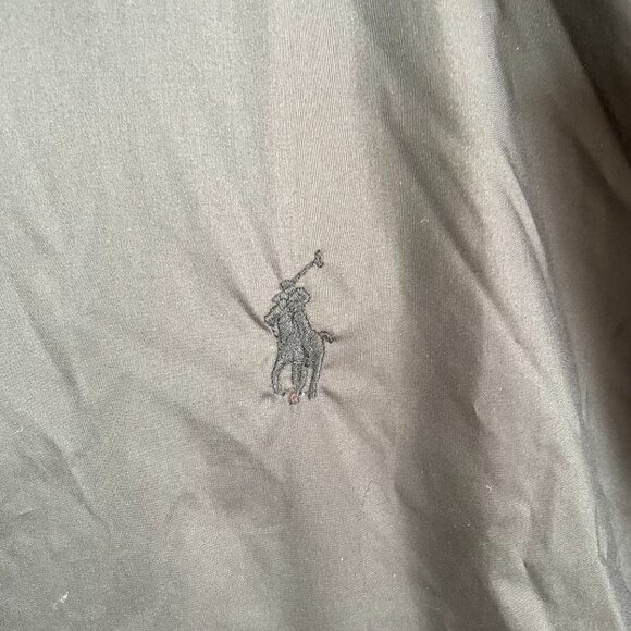 Polo Ralph Lauren Windbreaker Jacket Mens XL Black Full Zip Hidden Hoodie - Picture 3 of 16